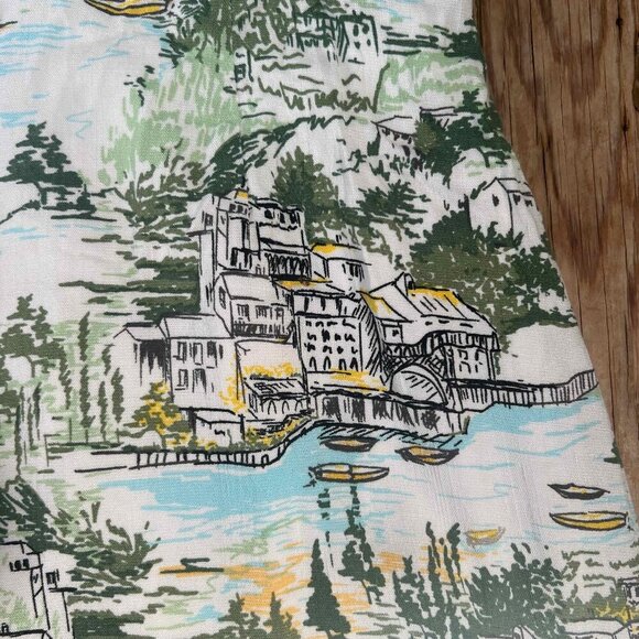 Sugarlips Francine Toile Print Ruffle Mini Dress Multi-Green Anthropologie - Picture 10 of 14